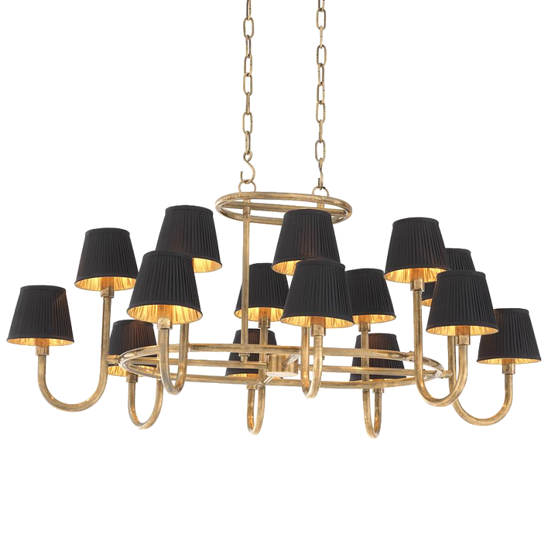 Люстра Chandelier Sparrows Латунь Черный Люстра Chandelier Sparrows Латунь Черный в Грозном | Loft Concept