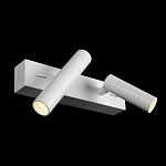 Бра с двумя цилиндрическими повортными спотами белого цвета Trumpet tube варинант исполнения - 3 | Loft Concept в Грозном