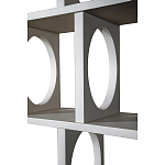 Белый дизайнерский Стеллаж Ring White Wood Bookcase варинант исполнения - 3 | Loft Concept в Грозном