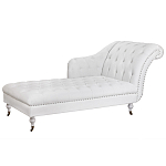Кушетка белая с мягкой обивкой из велюра Michael Couch варинант исполнения - 1 | Loft Concept в Грозном