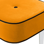 Квадратный мягкий пуф на белых ножках Winton Pouf Square варинант исполнения - 24 | Loft Concept в Грозном