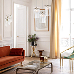 Бра с бронзовыми акцентами и прозрачными стеклянными каплями Droplet Bra варинант исполнения - 4 | Loft Concept в Грозном