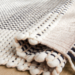 Ковер Woven from Wool с бахромой по краям варинант исполнения - 2 | Loft Concept в Грозном