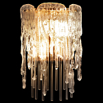 Бра с эффектом стекающего стекла и прозрачными трубками Textured Glass варинант исполнения - 1 | Loft Concept в Грозном