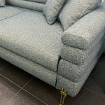 Дизайнерский Диван Lancaster Серо-голубое букле варинант исполнения - 2 | Loft Concept в Грозном