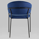 Стул в велюре синего цвета Horizon варинант исполнения - 4 | Loft Concept в Грозном