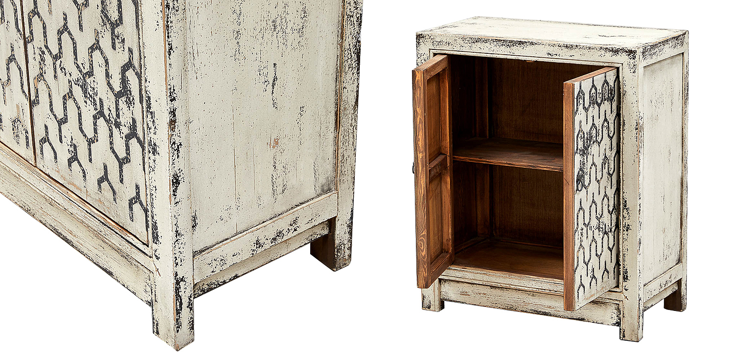 Комод в восточном стиле с геометрическим рисунком на дверцах Khushi Chest of Drawers Комод в восточном стиле с геометрическим рисунком на дверцах Khushi Chest of Drawers - Loft-Concept в Грозном