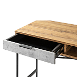 Стол рабочий в стиле лофт с ящиком и нишей для хранения Urban Style Space варинант исполнения - 3 | Loft Concept в Грозном