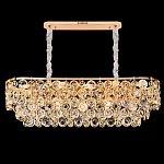 Люстра овальная каскадная с подвесками в форме колец Galaxy of Light варинант исполнения - 4 | Loft Concept в Грозном