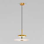 Светодиодный подвесной светильник латунь с мраморным рассеивателем варинант исполнения - 1 | Loft Concept в Грозном