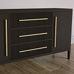 Буфет Primo с тремя ящиками и двумя фасадами Темный орех варинант исполнения - 3 | Loft Concept в Грозном