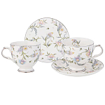 Чайный сервиз из фарфора на 2 персоны 4 предмета Tea Flower Set варинант исполнения - 1 | Loft Concept в Грозном