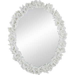 Зеркало овальное с багетом в виде кораллов Coral Dеcor