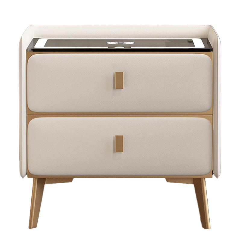 Умная прикроватная тумбочка c зарядкой для телефона Nightstand Smart Молочный Серый Терракотовый Бежевый Умная прикроватная тумбочка c зарядкой для телефона Nightstand Smart Молочный Серый Терракотовый Бежевый в Грозном | Loft Concept