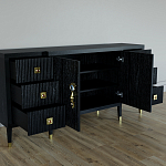 Большой Комод-буфет Elsa Dreams Black с ящиками варинант исполнения - 1 | Loft Concept в Грозном