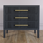 Тумба Primo  с тремя ящиками шпон Черный дуб варинант исполнения - 2 | Loft Concept в Грозном