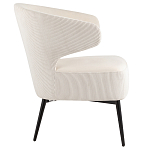 Современное мягкое кресло на металлических ножках Rakush Milk варинант исполнения - 5 | Loft Concept в Грозном