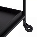 Тумба чёрная на колёсах Cabinet on Wheels варинант исполнения - 3 | Loft Concept в Грозном