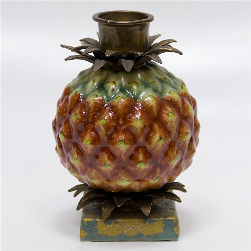 Подсвечник Pineapple Fruit Коричневый Бронза Зеленый Подсвечник Pineapple Fruit Коричневый Бронза Зеленый в Грозном | Loft Concept
