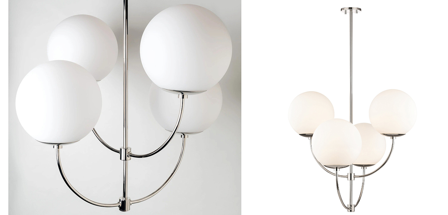 Люстра Breasal White Matte Balls Chandelier Chrome Люстра Breasal White Matte Balls Chandelier Chrome - Loft-Concept в Грозном