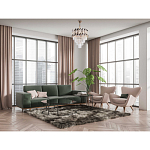 Люстра многоярусная с переплетенными металлическими элементами черного и золотого цвета и прозрачными хрустальными подвесками Empire Chandelier Crystal варинант исполнения - 12 | Loft Concept в Грозном