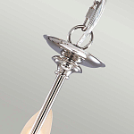 Люстра цвета никель с прозрачными стеклянными подвесками в форме капель Elstead Lighting варинант исполнения - 9 | Loft Concept в Грозном