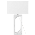 Настольная лампа на прямоугольном корпусе с тканевым абажуром One Piece Support варинант исполнения - 4 | Loft Concept в Грозном