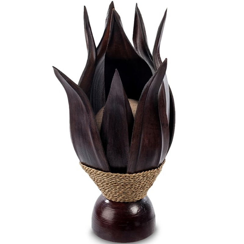 Настольная лампа черная INDONESIAN LAMPS 1 Черный в Грозном | Loft Concept 