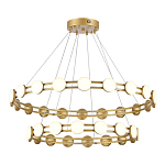 Люстра двухъярусная с круглыми светодиодными источниками света Maxine Light варинант исполнения - 6 | Loft Concept в Грозном