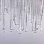 Люстра круглая с прозрачными стеклянными трубками Nembus варинант исполнения - 7 | Loft Concept в Грозном