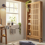 Шкаф из массива тика Okino Wood Cabinet варинант исполнения - 8 | Loft Concept в Грозном