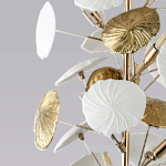Торшер в виде белых и золотых цветов Bouquet of Light варинант исполнения - 3 | Loft Concept в Грозном