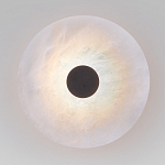 Бра светодиодный с мраморным рассеивателем черный  варинант исполнения - 1 | Loft Concept в Грозном