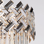 Люстра многоярусная с переплетенными металлическими элементами черного и золотого цвета и прозрачными хрустальными подвесками Empire Chandelier Crystal варинант исполнения - 7 | Loft Concept в Грозном