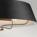 Подвесной светильник с конусовидным металлическим абажуром черного цвета Kichler варинант исполнения - 16 | Loft Concept в Грозном