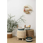 Корзина для хранения с ручками Interlacement Green варинант исполнения - 6 | Loft Concept в Грозном