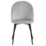 Мягкий стул в сером велюре Miruna Chair варинант исполнения - 2 | Loft Concept в Грозном