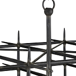 Люстра черная квадратной остроконечной формы Black Square варинант исполнения - 1 | Loft Concept в Грозном