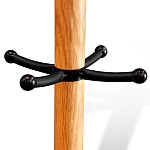 Вешалка с круглым основанием и черными металлическими крючками Industrial Metal Rust варинант исполнения - 2 | Loft Concept в Грозном