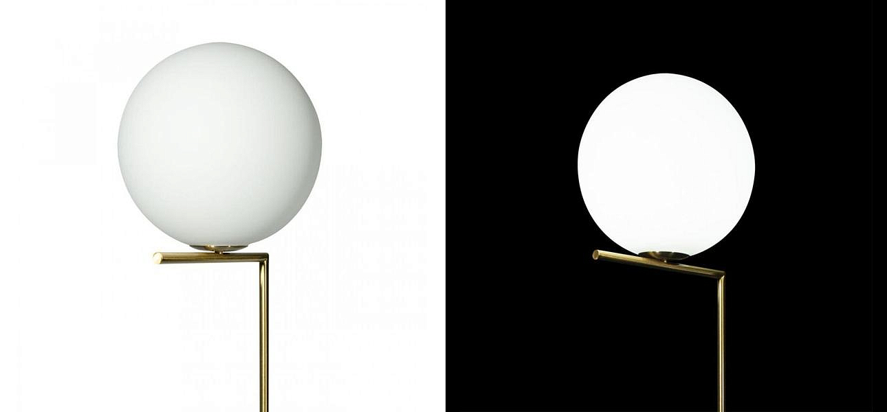 Торшер Flos IC Lights Gold c мраморным основанием Торшер Flos IC Lights Gold c мраморным основанием - Loft-Concept в Грозном