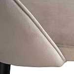 Стул велюровый серо-бежевый Schelde Gray Beige варинант исполнения - 4 | Loft Concept в Грозном