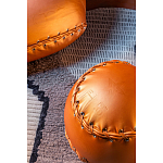 Дизайнерский кожаный пуф в виде бейсбольного мяча Poltronova Joe Ball Pouf варинант исполнения - 6 | Loft Concept в Грозном