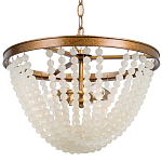 Круглая люстра с подвесками в виде круглых прозрачных бусин Transparent Beads Chandelier варинант исполнения - 1 | Loft Concept в Грозном