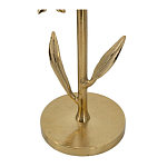 Столик с золотистым основанием в виде цветка и круглой мраморной столешницей Golden Snowdrop варинант исполнения - 4 | Loft Concept в Грозном