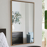 Зеркало прямоугольное в фактурной золотой раме Reflective Fabric варинант исполнения - 6 | Loft Concept в Грозном