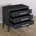 Тумба Primo  с тремя ящиками шпон Черный дуб варинант исполнения - 4 | Loft Concept в Грозном