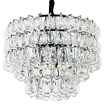 Люстра с хрустальными подвесками в виде капель Antoine Crystal Drops Chrome Chandelier 9 варинант исполнения - 1 | Loft Concept в Грозном