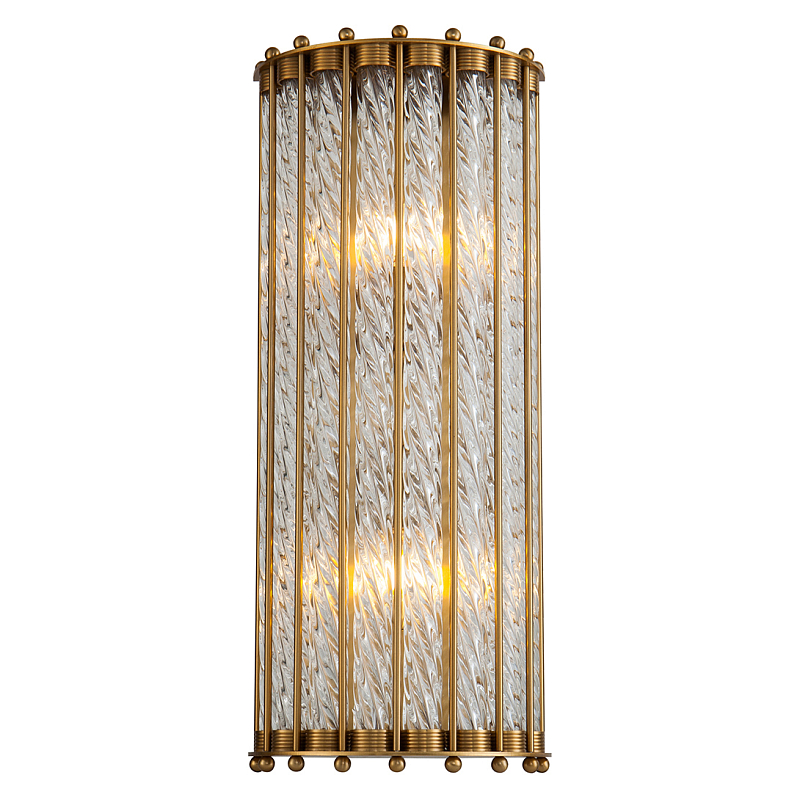 Бра Lantern Tiziano Brass Sconces Прозрачное Стекло Латунь Бра Lantern Tiziano Brass Sconces Прозрачное Стекло Латунь в Грозном | Loft Concept