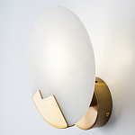 Бра с плафоном из камня в форме диска Ricci Stone Wall Lamp варинант исполнения - 3 | Loft Concept в Грозном