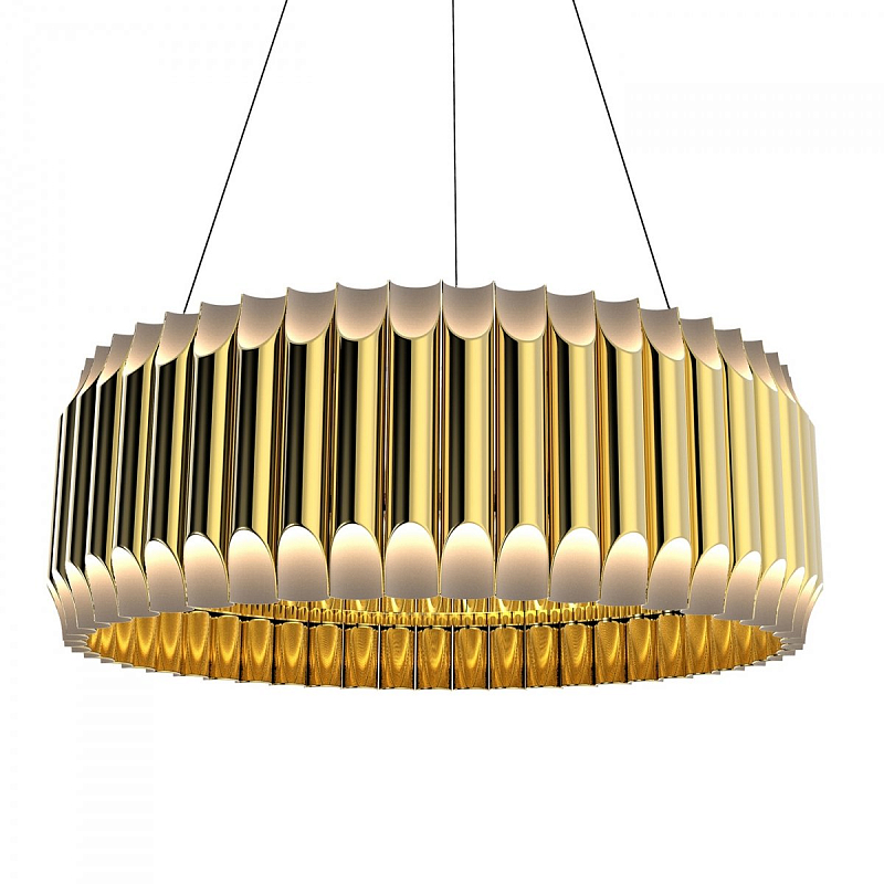 Люстра GALLIANO ROUND SUSPENSION LIGHT by DELIGHTFULL Gold Золотой Белый Люстра GALLIANO ROUND SUSPENSION LIGHT by DELIGHTFULL Gold Золотой Белый в Грозном | Loft Concept